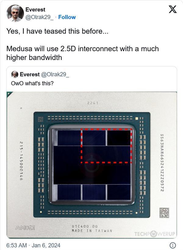 苏妈给力！AMD Zen 6首曝光：采用带宽更高的2.5D互连技术 性能更强