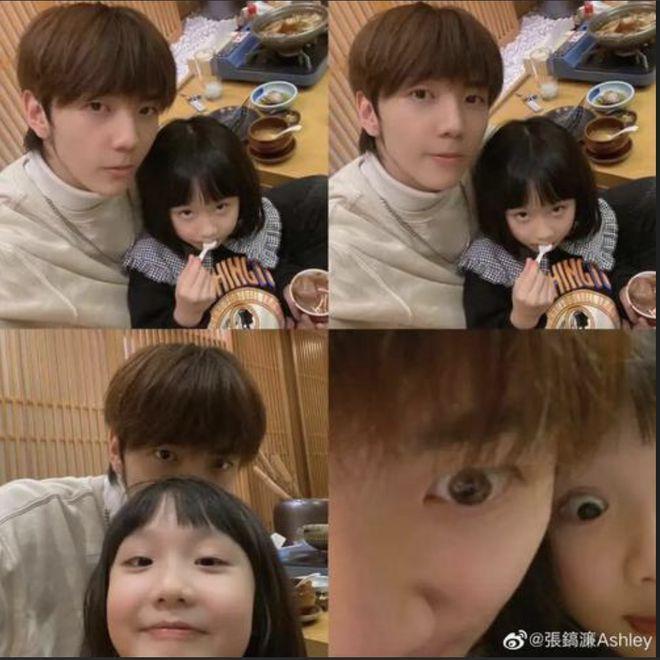 张丹峰和洪欣的10岁女儿好漂亮，小小年纪就继承了爸妈的高颜值