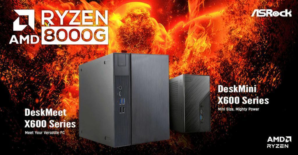 华擎公布 DeskMeet/DeskMini X600 主机：搭载 AMD 65W APU 新品