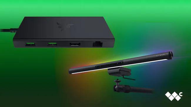 雷蛇推出新款 USB-C 扩展坞以及 Aether 显示器挂灯