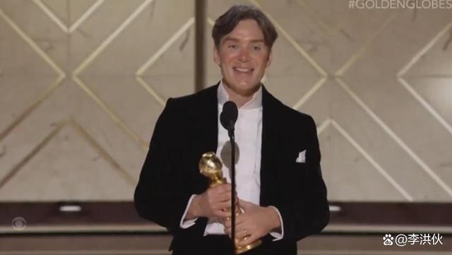 《奥本海默》成金球奖最大赢家，亚裔演员首次摘得视帝视后殊荣