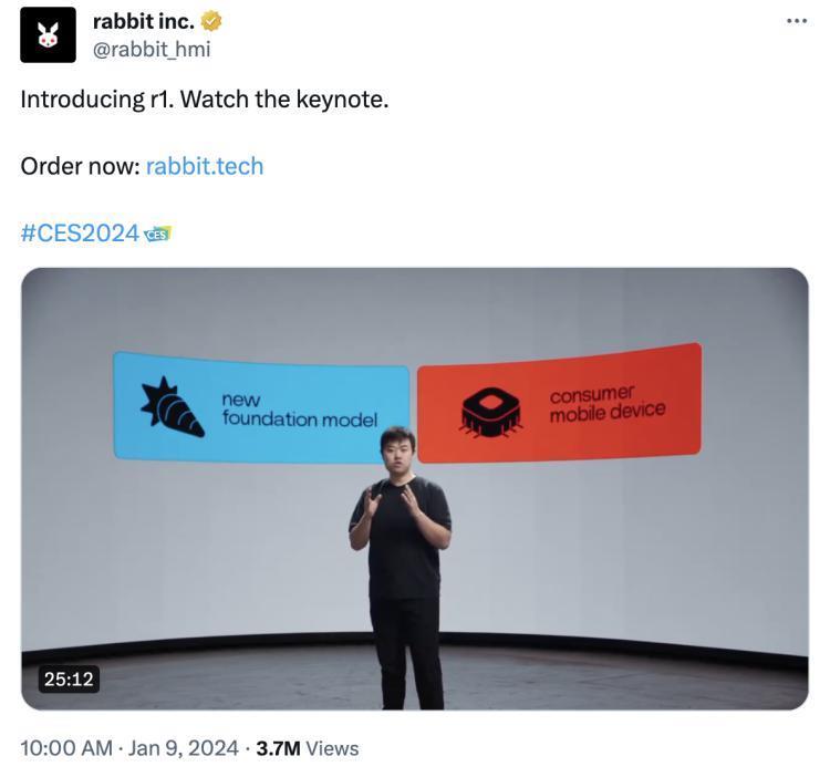 只要199美金、手掌大小、要消灭app的AI硬件“Rabbit”引爆CES，造出他的是曾经中国最狂创业者