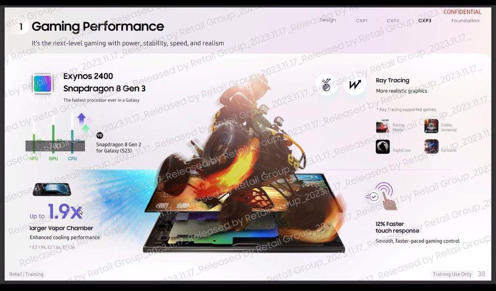 三星 Galaxy S24 Ultra 手机宣传物料曝光：支持多款光追游戏