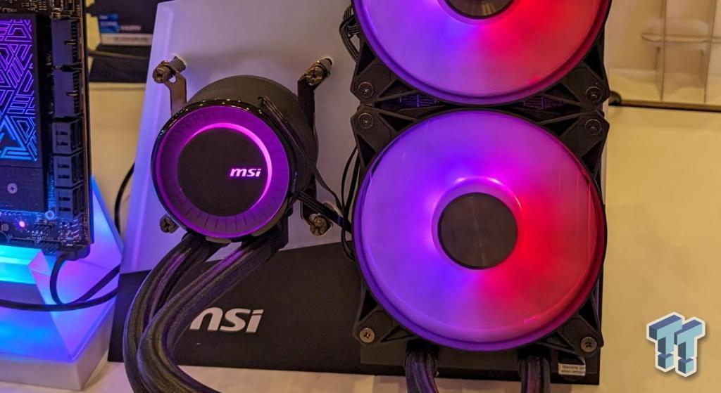 微星在 CES 2024 上展示 MAG Coreliquid E360 一体式水冷散热器