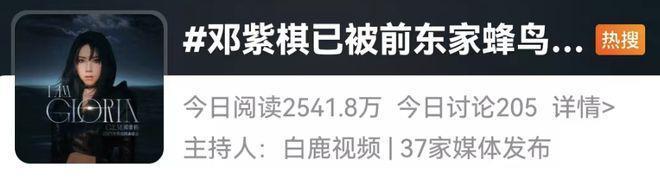 邓紫棋“被禁”！网友：吃相真难看