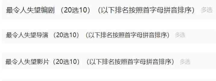 金扫帚奖提名惹争议被质疑，杨幂入围被撤就是先例