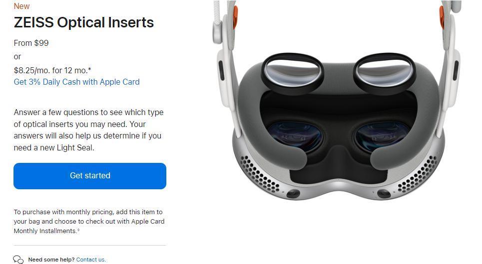 苹果推出 Vision Pro 头显配件：包括收纳包、蔡司光学插件等