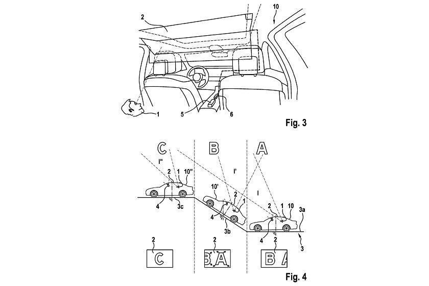 宝马汽车申请专利：通过车顶投影解决后排乘客晕车问题