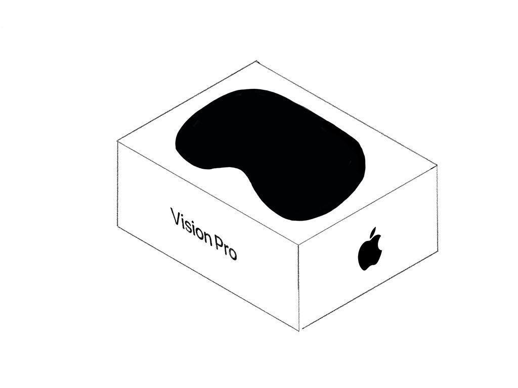 Mac Studio 包装的两倍，苹果 Vision Pro 头显包装渲染图曝光