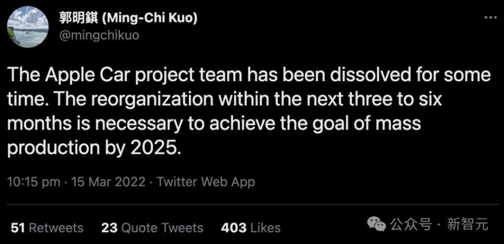 苹果十年造车再次梦碎，自动驾驶降到L2！烧光几十亿刀原型车流产，延期至2028