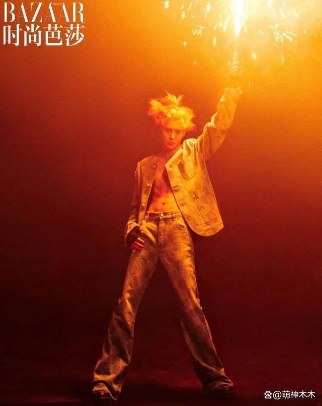 王鹤棣新杂志售出近800万，小肚凸出被嘲，大粉催销量惹争议