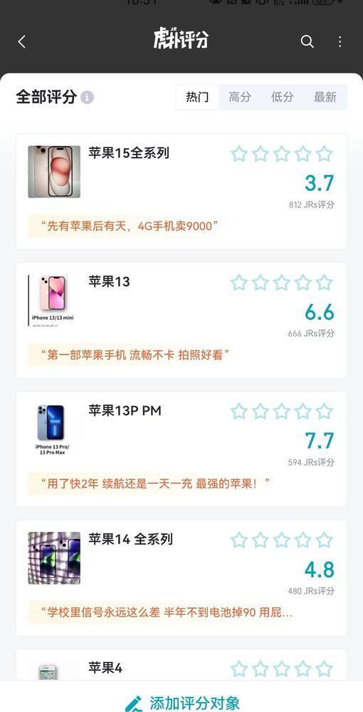 虎扑网友评选出“最差”苹果手机：5G手机用着像4G