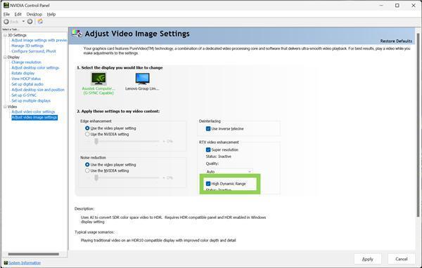RTX Video HDR技术发布：黯淡视频瞬间亮起来