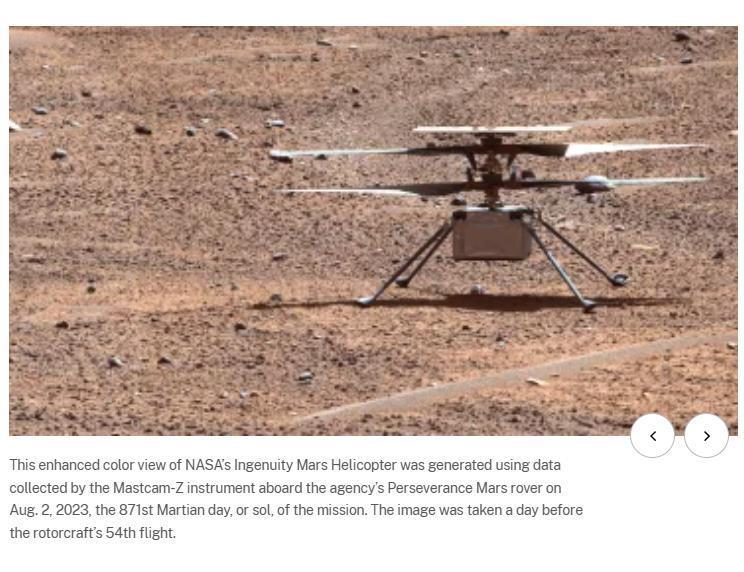 “机智号”火星直升机“摔断翅膀”，NASA 宣布任务正式结束
