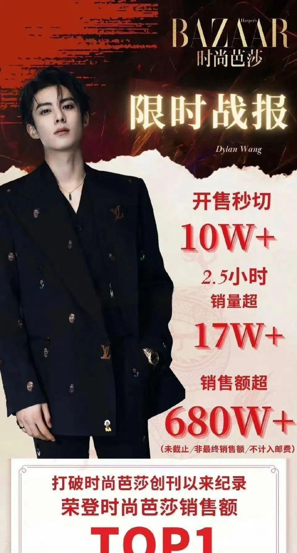 王鹤棣新封卖出近800万,大粉催销量惹争议