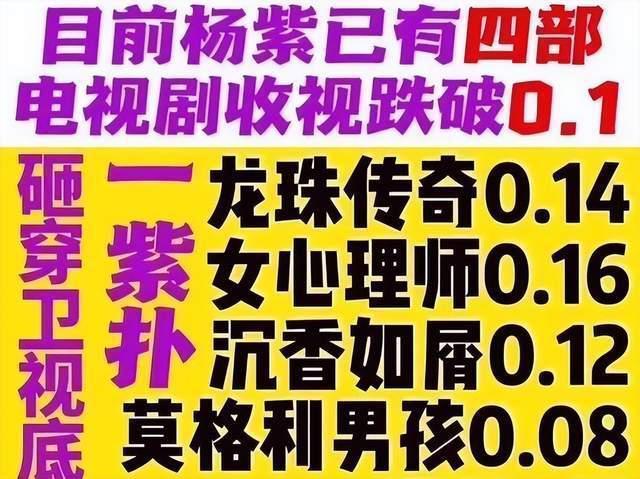 《要久久爱》收视跌至0.18，杨紫扛剧能力被质疑