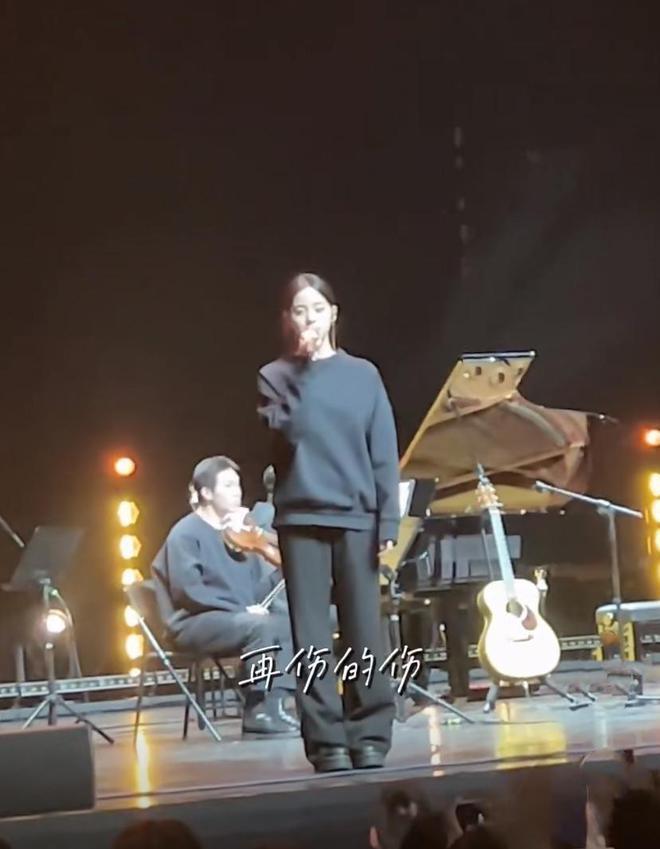 吴雅婷带娃看欧阳娜娜演奏会，姐弟俩近照曝光，长相神似超可爱