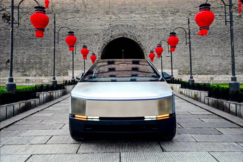 特斯拉赛博越野旅行车Cybertruck中国巡展今日开启