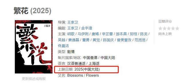 影版《繁花》档期已定？原班人马，王家卫或再造经典！