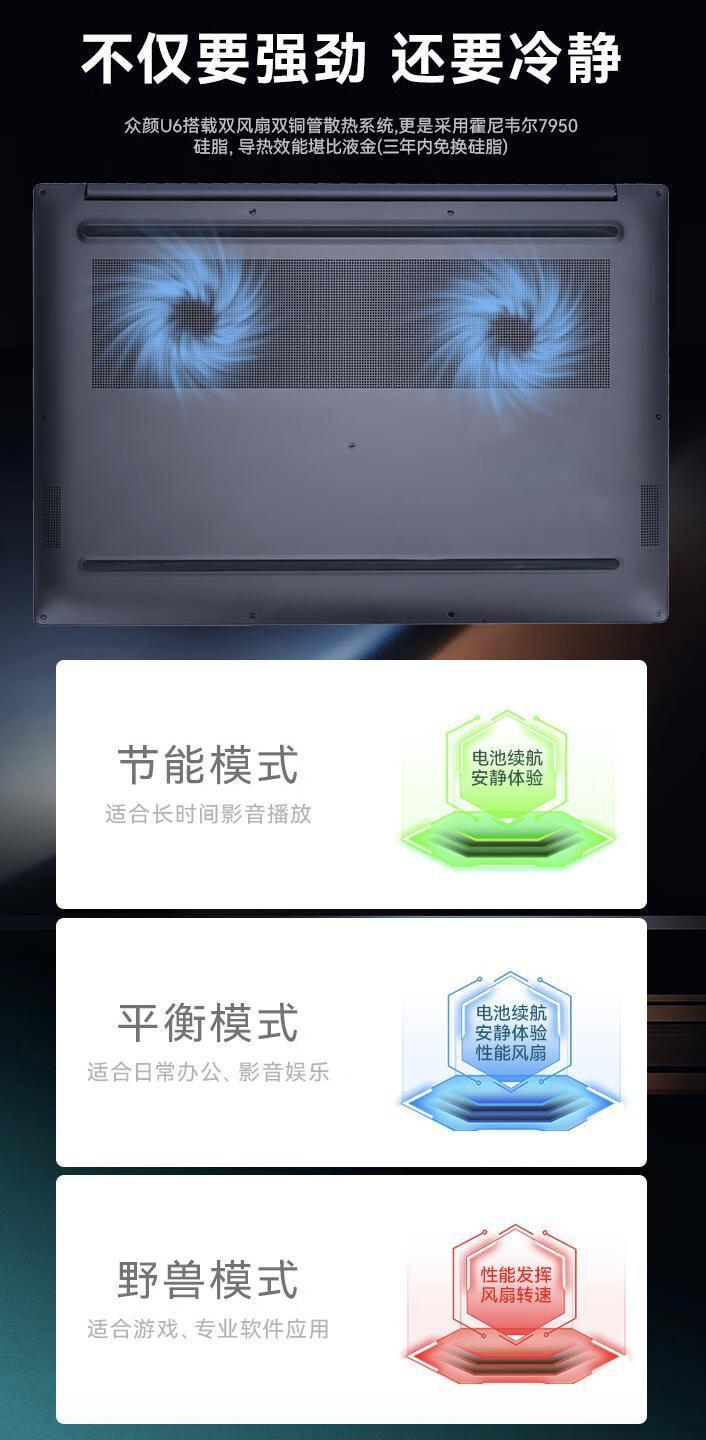 火影众颜 U6 笔记本配置上新：R7-8845HS   32GB   1TB，4299 元