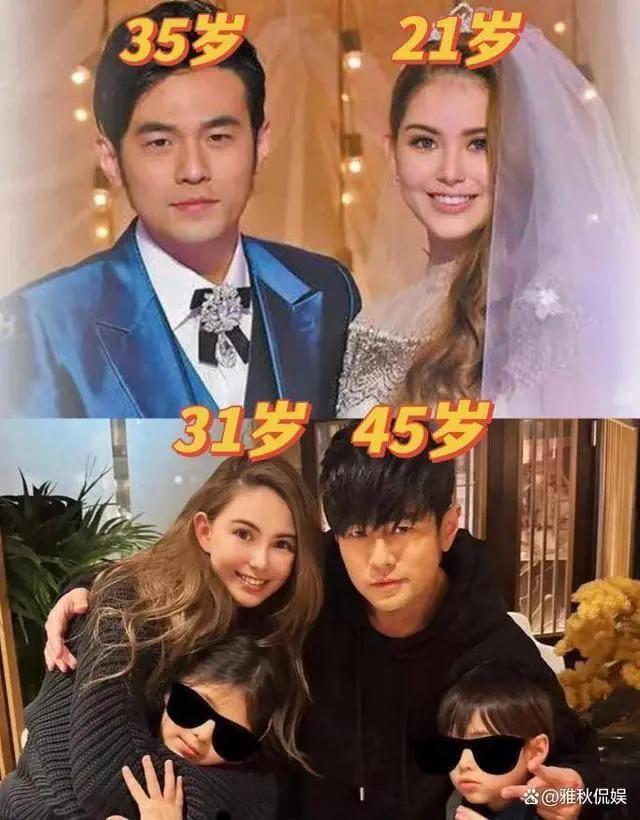 周杰伦夫妇看澳网，男方穿万元外套戴假发，昆凌浓眉夸张