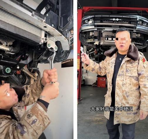 博主用扳手掰弯方程豹豹5大梁 称其当越野车还不够格