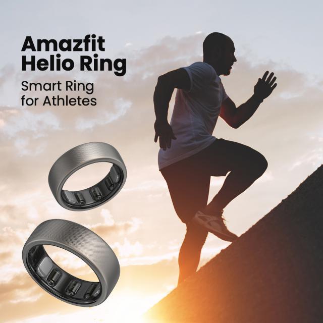 Amazfit发布智能戒指Helio Ring：钛合金打造，可测心率/血氧