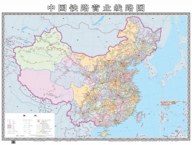 2024 最新版全国铁路线路图公布，4.5 万公里高铁通达八方