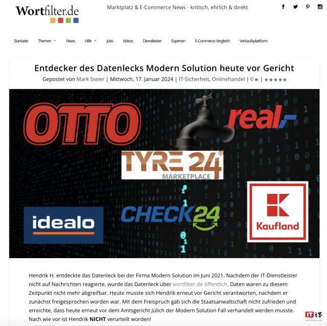 因报告漏洞，一德国程序员被判“黑客罪行”罚款 3000 欧元