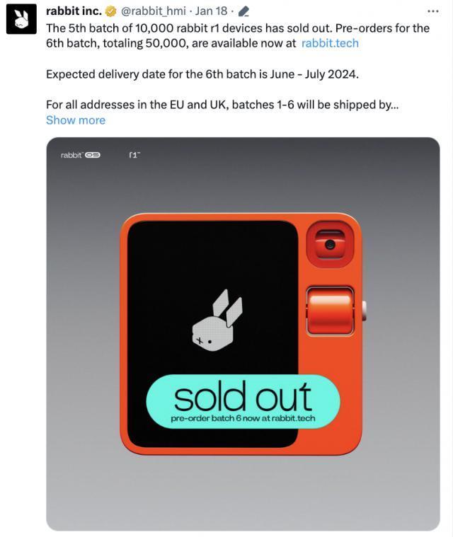 两周爆卖 5 万台，创始人吕骋回应 Rabbit R1 到底是什么？