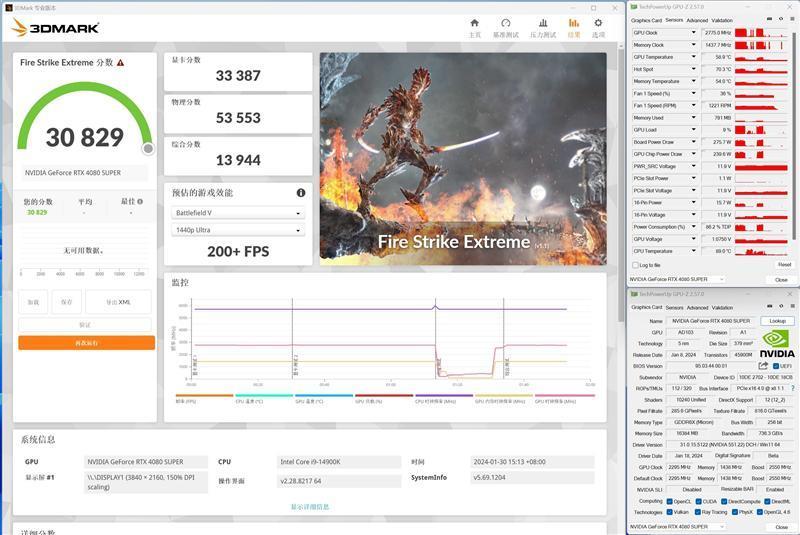 8099元是你的菜吗！NVIDIA RTX 4080 SUPER首发评测：能效比2倍于RTX 3090 Ti