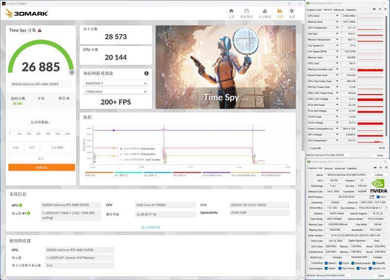 8099元是你的菜吗！NVIDIA RTX 4080 SUPER首发评测：能效比2倍于RTX 3090 Ti