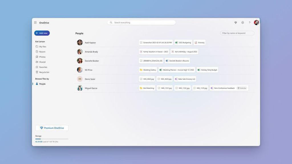 微软向个人用户开放新版OneDrive：更快锁定文件、引入People视图