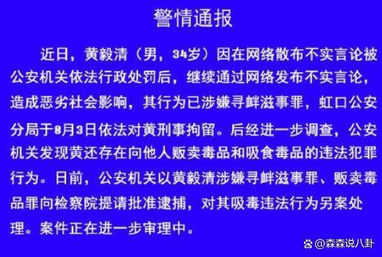 黄奕前夫黄毅清因造谣马苏被判14个月，数罪并罚判16年