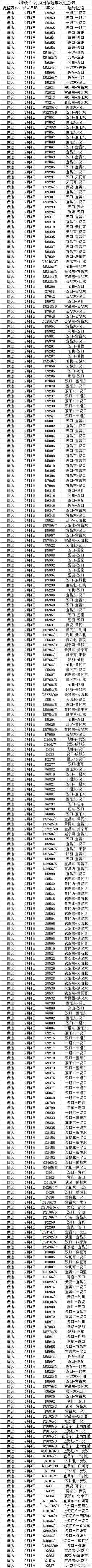 武汉铁路局：计划停运列车141对，请不要贸然前往火车站