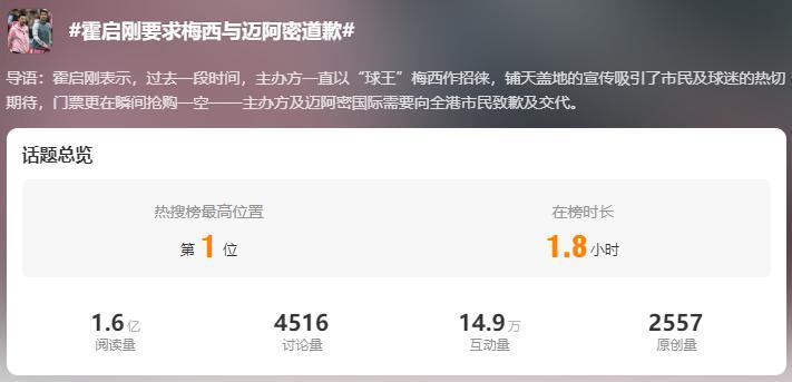 梅西中国行，一地鸡毛