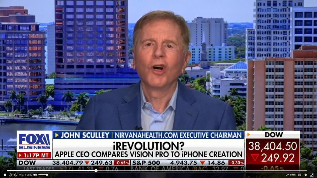 苹果前CEO同意库克观点：Vision Pro头显与iPhone一样具有革命性