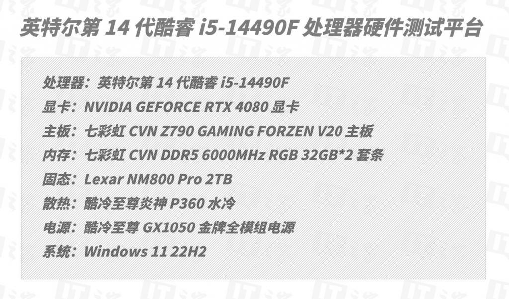 酷睿第14代i5-14490F评测：新年福利“黑盒礼”，游戏玩家请查收