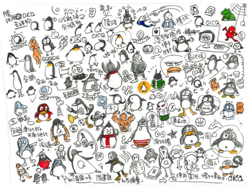 腾讯QQ马上25岁生日，那些年的设计手稿大公开！