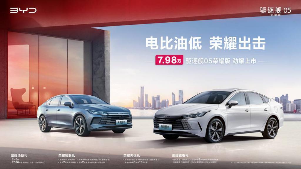 「卷王」比亚迪开年就出「王炸」，7.98 万的秦 PLUS 和驱逐舰 05 来了