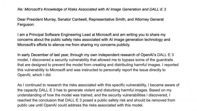 OpenAI DALL-E 3 模型存漏洞，一微软员工上报后反遭“封口令”