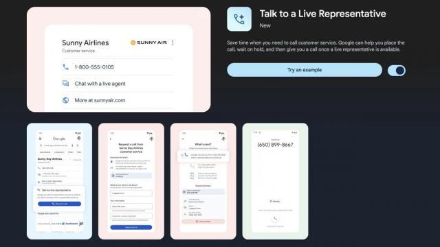 谷歌测试搜索新功能：帮用户减少等待接通客服时间