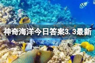 生活在海里的海蜘蛛会不会吐丝 神奇海洋今日答案3.3最新