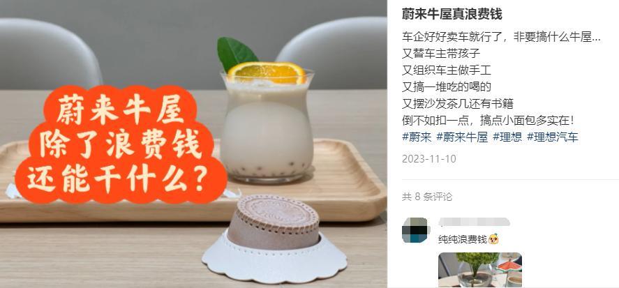 精致白领快把蔚来门店薅成“海底捞”了，免费喝下午茶、销售陪着做手工？