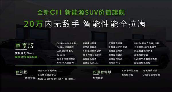 不到理想L7一半价格 2024款零跑C11上市：起售价14.88万元