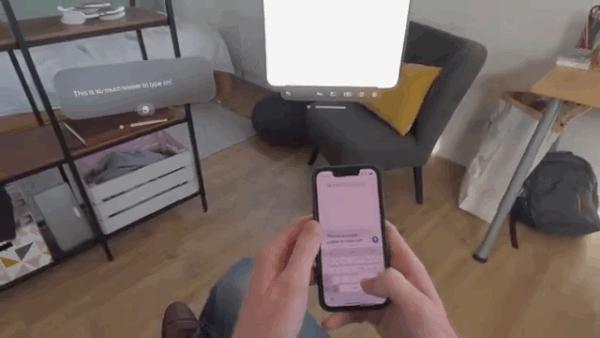 第三方开发者为 Vision Pro 打造“在 iPhone 上输入文字”应用