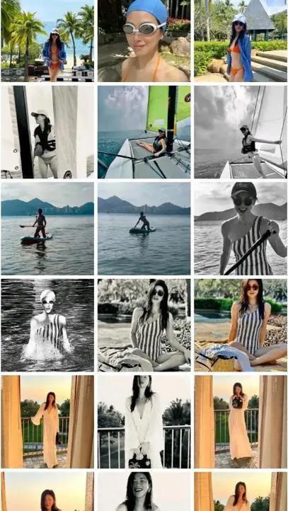 朱珠晒度假照，这才是明星真实身材！网友：和自己和解了