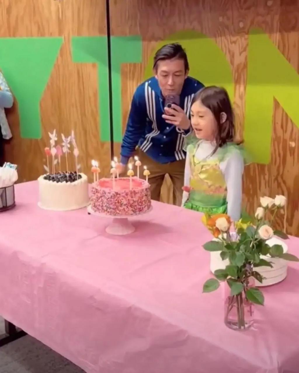陈冠希为7岁女儿办生日派对，43岁状态衰老引热议