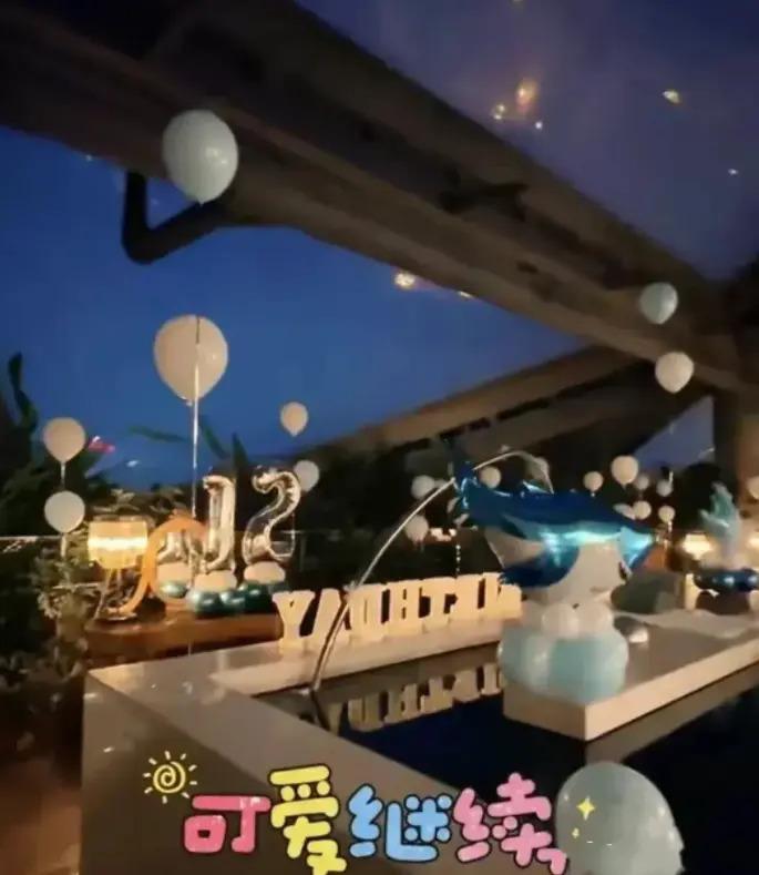 黄圣依高调为儿子庆生，一桌硬菜堪比过年，网友：土豪啊！