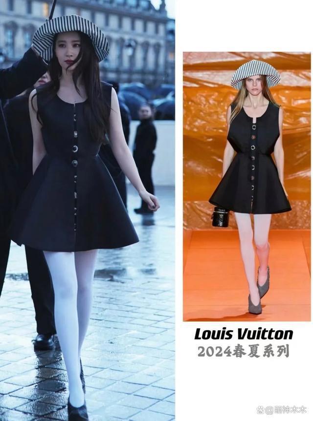 LV大秀代言人待遇：刘亦菲被大咖环绕，周冬雨身旁冷清